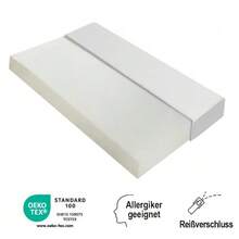Mattress, Comfortable, Bedspread With Anti-Slip Particles And Handles, Oeko-Tex Certified, Ergonomic, Breathable And Durable, Firmness H3, 90x200cm - White + Foam - View 3