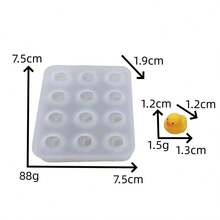 3D小黃鴨造型矽膠模具 DIY迷你鴨樹脂石膏香氛蠟燭裝飾飾品模具 - 小鴨子 - 查看 3