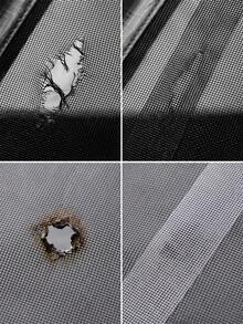 Versatile Screen Repair Tape With Fine Mesh Trimmable Design Sturdy Screen Repair Kit For Diyers Weatherproof Self Adhesive Mesh Patch To Fix Patio Net Scratches Home Window Privacy Film Room Mosquito Net Camping Curtains Decor Essentials - Repair Subsidy - View 5