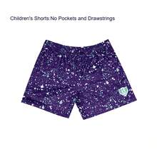 New Summer # 101 #   Baseball Lifestyle Multicolor Splash Ink Print Quick-Drying Fashion Loose Sports Beach Shorts Kids - CDK5206 - 查看 7