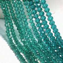 50pcs Crystal Ball Beads Multi-Faceted Glass Loose Beads Handmade Beading DIY Bracelet Necklace Phone Chain Rhombus Cut Beads Accessories - Multicolor - View 8