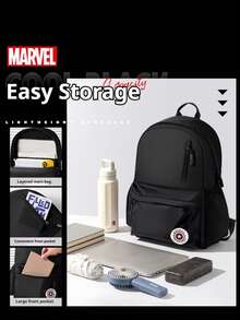 Marvel Mochila Disney para Estudiantes de Gran Capacidad, Ligera, Casual y Cool, Mochila de Viaje para Estudiantes de Secundaria y Preparatoria - Pieza única - Ver 5