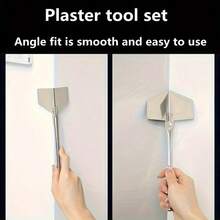 1 Conjunto de Desempenadeira Angular Premium de Aço Inoxidável – Desempenadeira para Cantos Internos & Externos para Concreto, Gesso de Drywall e Revestimento de Tijolo, Ferramenta de Construção & Reparo Durável Artesanal de Grau Industrial - ferramentas de lodo - Visão 3
