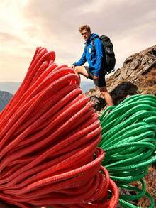 Thick Polyester Braided Rope, 5m Solid Color Rope, Suitable For Weaving Crafts And DIY Projects - Available In Multiple Colors Such As Black, Blue, Red, Pink, Green, White, Yellow, Light Blue, Orange - Perfect For Making Phone Lanyards, DIY Projects, Outdoor Camping, Pet Leashes, Etc. - Durable And Versatile - Solid Color - View 5