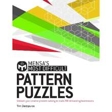Pre-Owned Mensa's Most Difficult Pattern Puzzles: Unleash Your Creative Problem-Solving To Crack 200 (Paperback) By Mensa Ltd, Tim Dedopulos - Single Book - View 3