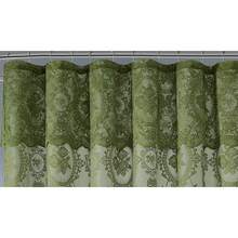NOIR Gothic Vintage Shower Curtain With Valance For Goth Bathroom Decor - Sage - View 7
