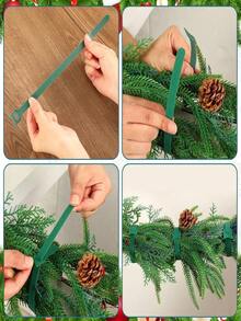 50/100 piezas Bridas antideslizantes para plantas, bridas de cable para plantas, correas de gancho y bucle, bridas para coronas navideñas, correas de jardín ajustables con hebilla de gancho y bucle, organizador de cables autoadhesivos y cables de datos, adecuadas para plantas trepadoras, soporte y aplicaciones de jardinería, herramientas de mantenimiento de jardín - A - Ver 7