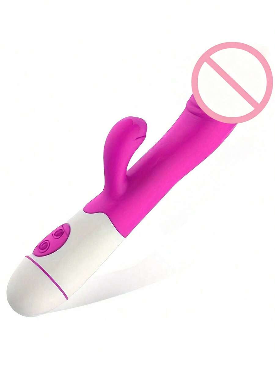 7.68 Inch Rabbit Clit Vibrator Vibrating Dildo G-Spot Massager Clitoral Stimulator 7 Vibration Modes Nipples Stimulation Adult Sex Toy For Women Masturbation Couples - 均碼 - 查看 1