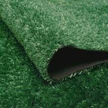 1pc 19.7x197 Inch High Quality Artificial Grass, Plastic Material, Outdoor Artificial Carpet, Realistic Indoor/Outdoor Grass Mat, Suitable For Outdoor Garden, Yard, Balcony Decoration, Beach And Swimming Scenes. [Can Be Cut Freely] - Green - View 21