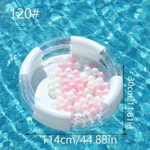 Inflatable Kiddie Pool, Toddler And Children Outdoor Swimming Pool, Summer Backyard Water Play Pool - White - View 7