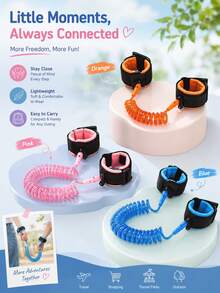 1.5M Children Anti-Lost Wrist Link Tether Strap, Random Color - Multicolor - View 2