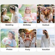 Bộ 12 chiếc băng đô co giãn phong cách Boho họa tiết hoa, hoa hướng dương và hoa cúc, thích hợp cho Lễ Tạ ơn, Giáng sinh, Năm mới, Mùa xuân và Lễ Phục sinh, hoàn hảo cho bãi biển, đám cưới, lễ hội, tiệc tùng, kỳ nghỉ và chụp ảnh, phụ kiện. - Nhiều màu - Xem 12