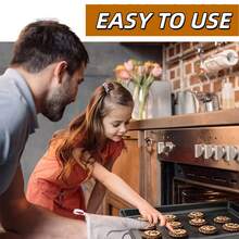 1pc Non-Stick Carbon Steel Cookie Baking Pan, 17.5x11.8 Inch Rectangular Oven Tray, Easy To Clean, Rust-Resistant, Scratch-Resistant, Heat-Resistant And Anti-Deformation, Multi-Purpose Kitchen Baking Tool For Cakes, Cookies, Bacon, Steak, Roasting, Baking, Grilling And Food Prep - A - View 3