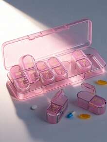 2 Times/Day Pill Organizer AM PM 7-Day Pill Box, 2 Doses Per Day 7-Day Travel Pill Organizer For Medication, Vitamins, Fish Oil Supplements - View 9