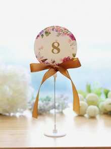 4/8/12pcs Reusable Wedding Table Number Card Holders, Suitable For Weddings, Parties And Events, Sturdy Table Stands And Memo Clips, Suitable For Photos And Notes - View 3