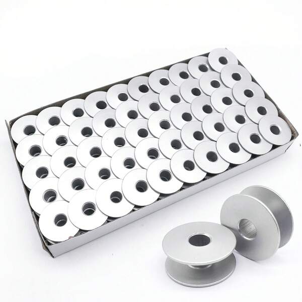 10pcs Industrial Sewing Machine Aluminum Bobbin Core, Durable Aluminum Bobbin Core Suitable For Industrial Single Needle Sewing Machine