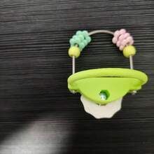 Bird Chewing Toy With Perch, Parrot Interactive Toy, Relieve Boredom, Durable Bird Cage Toy, Flower Design, Suitable For Small Birds And Parrots - A+B - View 12