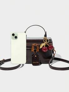 Niche Design Fashion Forward Faux Leather Handbag, Vintage Exquisite Crossbody Bag, Suitable For Commuting And Dating - Coffee - View 5