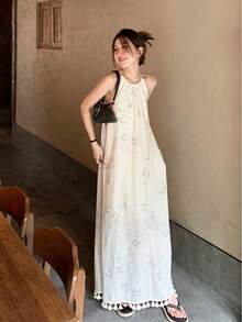 Women Long Dresses - White - View 1