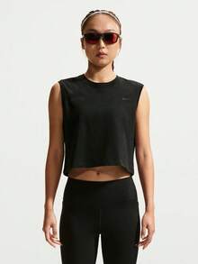 Nike Swift Butterfly Dri-FIT 女款快乾無袖跑步T恤 IM0632-010 - 黑色 - 查看 1