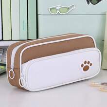 1pc Back To School Pencil Case, Student Cat Paw Pen Bag - Multicolor - View 5
