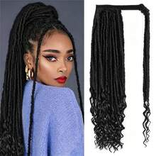 Women's Fashionable And Versatile Wig, 22-Inch Crochet Hair Ponytail For Changing Looks, Halloween - Multicolor - View 7