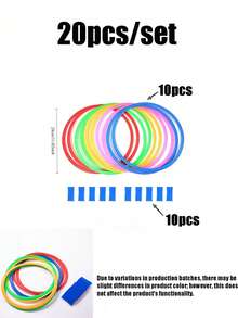 20pcs Sensory Motor Activity Set, Multi-Person Outdoor Agility Ladder And Sports Training Equipment, Can Improve Reaction Speed And Agility, Suitable For Work, Outdoor Activities, Birthday Parties, Backyard Game Parties, Family Games - One Size Fits All - View 9