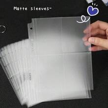 1 Set Matte Sleeves, 50pcs 58x89mm, 65x90mm Postcard Bags, Ultra-Thin Film Clips 2pcs,Back To School - A5 Bags - View 1