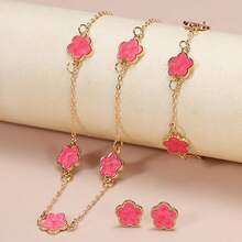 4pcs Lucky Clover Women Jewelry Set, Minimalist Elegant Alloy Accessories, Suitable For Birthday, Christmas, Holiday Celebration - Multicolor - View 13