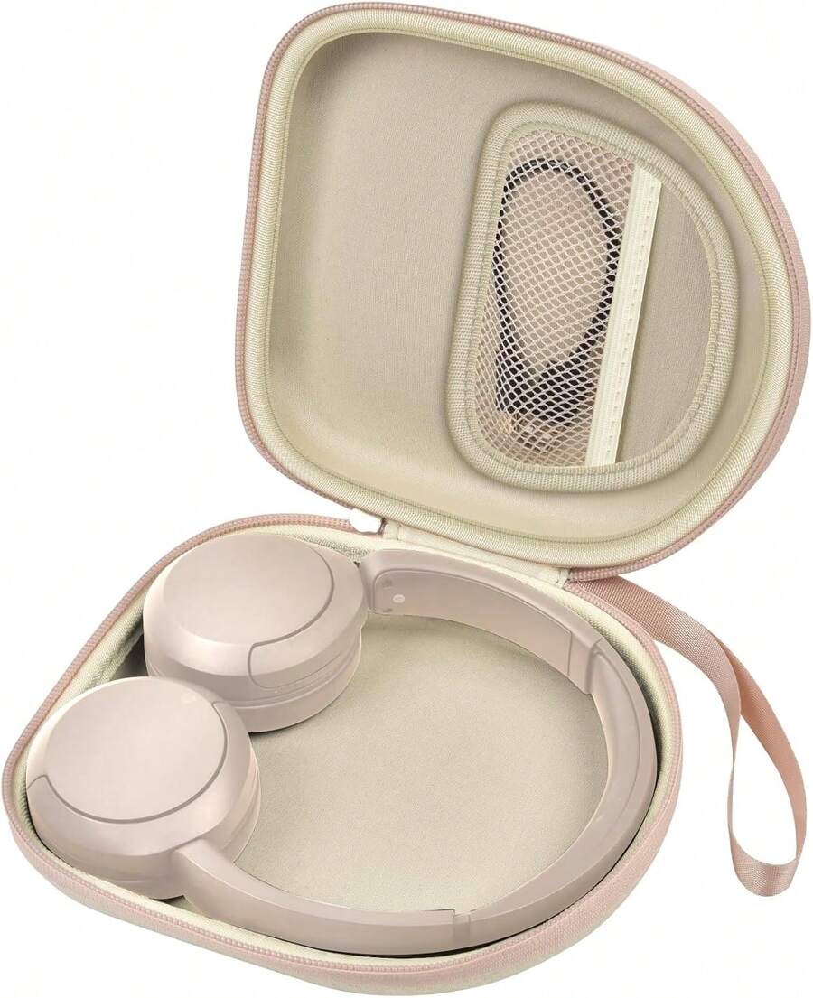 casmilee Funda para Auriculares Inalámbricos y - Estuche Compatible con Modelos Over-Ear, Color Gris (Caja) XMCB - Beis - Ver 1