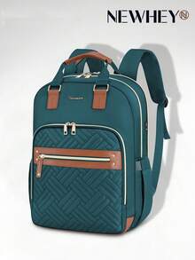 NEWHEY Laptop Backpack For Women 15.6 Inch Travel Backpack With USB Charging Port Waterproof Large Capacity Backpack Laptop Backpack Women Backpack For University, Work And Travel - Multicolor - View 9