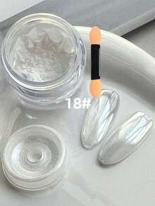 變色龍極光珍珠美甲粉附抹布工具，幻彩紫綠藍漸變鏡面粉，魔幻閃耀冰透亮面美甲DIY裝飾配件套組，美人魚風(0.5g/瓶) - 彩色 - 查看 9