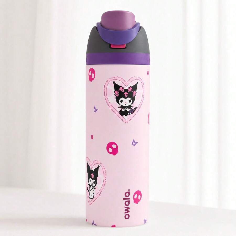 Owala FreeSip Water Bottle 24oz, Stylish Limited Edition, Exquisite Stainless Steel Water Cup, Anti-Drop & Robust, Elegant Gift Option For Festival Gatherings, Office Colleagues And Relatives - Màu tím - Xem 1