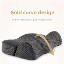 1pc Neck Pillow, Cervical Pillow, Ergonomic Design Headrest, Neck And Shoulder Support Pillow, Suitable For Side, Back And Stomach Sleepers - Neck Pillow - View 6