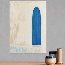 Pintura al Óleo sobre Lienzo Pintada a Mano - "Danza de las Olas del Océano Verde" - Arte Abstracto de Paisaje Natural, Decoración Moderna para Sala, Dormitorio u Oficina - Vitalidad Armoniosa, Pinceladas Delicadas, Presentación Perfecta del Espacio, Combinando Serenidad y Vitalidad - Enmarcado - Ver 3