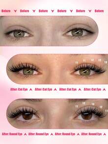 384pcs Individual False Eyelash Clusters Set, Thin Natural DIY Eyelash Extension Kit, C Curl Individual Lash Clusters, Reusable Lash Clusters With Adhesive, D Curl Individual False Eyelashes, Clusters + Glue + Sealer + Tweezers + Lash Brush, Beginner Starter Kit, Easy DIY Application - Multicolor - View 8