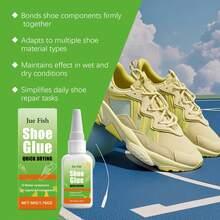 Colla per scarpe ad asciugatura rapida, colla liquida trasparente ad alta adesione per riparazione di sneaker, stivali e tacchi - 50 g di colla per scarpe - Visualizzare 9