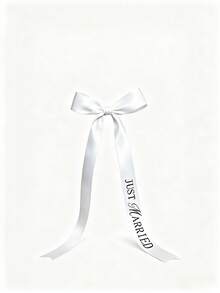 Newlywed Decorative Ribbon, Wedding Champagne Bottle Decorative Satin Ribbon - View 12