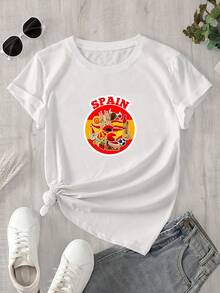 Halloween Graphic T-Shirt - White - View 1