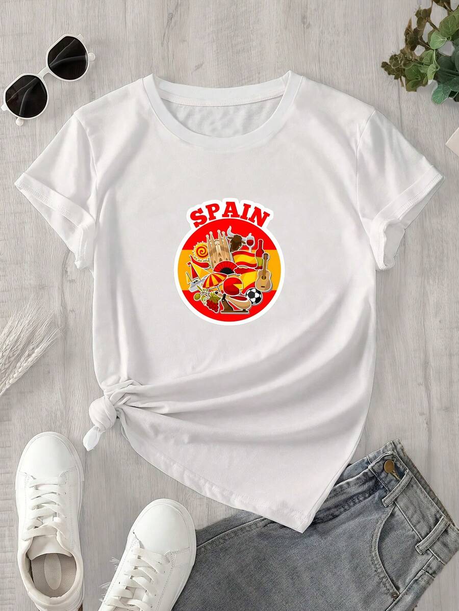 Halloween Graphic T-Shirt - White - View 1