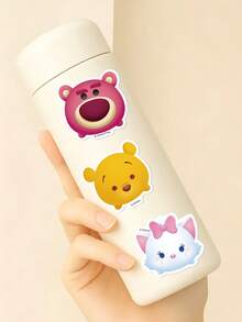 50pcs Koleksi Stiker Disney Tsum Tsum Kartun Lucu untuk Hiasan Pinggiran Gelas Air, Casing Ponsel, Koper, Dekorasi DIY, Bahan Perencana Pelajar, Stiker Perekat Diri, Hadiah Ulang Tahun - A - View 4