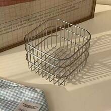1pc-Kệ sắt để bàn tối giản đa năng, kệ lưu trữ mỹ phẩm, kệ lưu trữ phòng tắm nhà bếp, kệ lưu trữ giấy vệ sinh, kệ lưu trữ viên cà phê trà, phù hợp để lưu trữ các vật dụng linh tinh, son môi, mỹ phẩm, mặt nạ, v.v. - Nhiều màu - Xem 13
