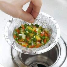 1Pc Stainless Steel Sink Filter With Handle Rust Proof Mesh Strainer For Kitchen Bathroom Drain Basket Vegetable Fruit Draining - A - View 7