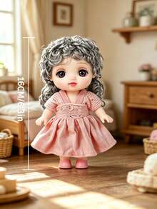 16cm/6.3in PVC 收藏級娃娃,附手縫服裝,全身可動關節。柔軟非絨毛觸感。適合展示、桌面裝飾與娃娃愛好者。復活節、聖誕節、萬聖節、生日、新年及情人節的完美禮物 - 6.3吋PVC娃娃 - 查看 20