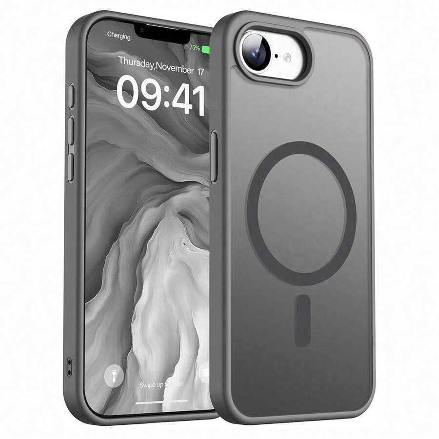 Matte Skin Feel Protective Case Compatible With IPhone 17e 16e 17 16 15 14 13 12 11 17 Pro Max 15 Plus, Compatible With IPhone 16Pro 15Pro 14Pro 13Pro 16Plus 15Plus 14Plus 13Plus, Semi-Transparent Matte Apple 17 Phone Case, Apple 17Promax Protective Cover, Summer