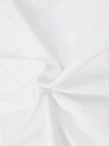 女士优雅露肩纯色连衣裙，适合夏季约会、婚礼等场合 白色 - 白色 - 查看 7