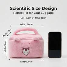 Care Bears Plush Makeup Bag With Handle, Portable Travel Toiletry Organizer Bag For Girls, Gift - Multicolor - View 8