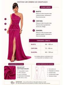 Bridesmaid Dress Guests Promotion Knot Olive Green Fuchsia Black Lilac Terracotta Emerald Royal Red Marsala Navy Without Shine - 玫紅色 - 查看 3