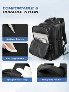Vacuum Compression Backpack - Durable Nylon Material, Unisex Large Capacity Travel Backpack, Multi-Functional Luggage Storage Backpack, Lightweight Waterproof - Perfect For Travel, Hiking, Camping And Outdoor Adventures. Multi-Functional Vacuum Compression Storage Backpack, Outdoor Travel Luggage Storage Backpack, College Student Casual Backpack - Multicolor - View 8
