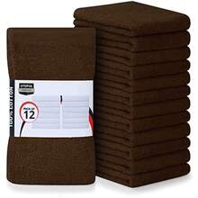 Utopia Towels Toallas cocina para bar por pulgadas 100% algodón toallas marrones súper absorbentes toallas de limpieza multiusos para barras de casa y coca - Marrn - Ver 2